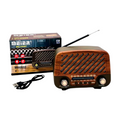 Επαναφορτιζόμενο ραδιόφωνο Retro – MD-1302BT – 020108 – Light Brown/Wood