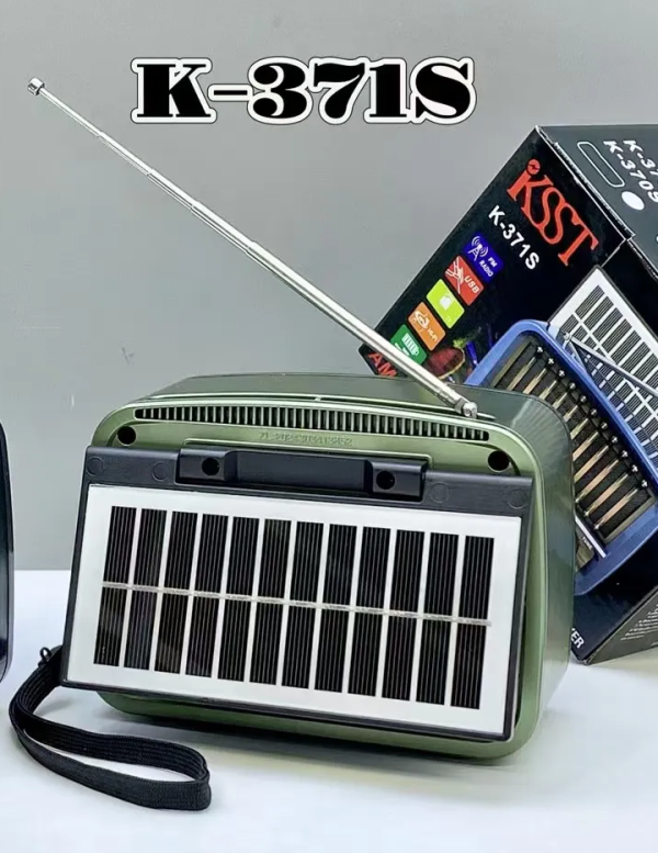 Επαναφορτιζόμενο ραδιόφωνο Retro με ηλιακό πάνελ – K-371S – 023719 – Blue
