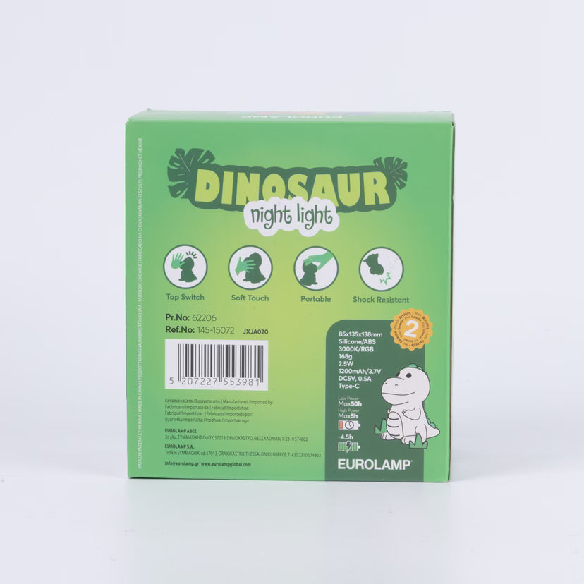 ΕΠΑΝΑΦΟΡΤΙΖΟΜΕΝΟ ΦΩΤΑΚΙ ΝΥΚΤΟΣ LED ΔΕΙΝΟΣΑΥΡΟΣ