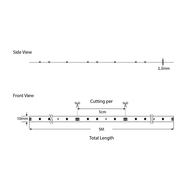 ΤΑΙΝΙΑ LED PIXEL KIT RGB 5 ΜΕΤΡΩΝ 12V + DRIVER + Wifi CONTROLLER ΜΕ ΜΟΥΣΙΚΗ IP20