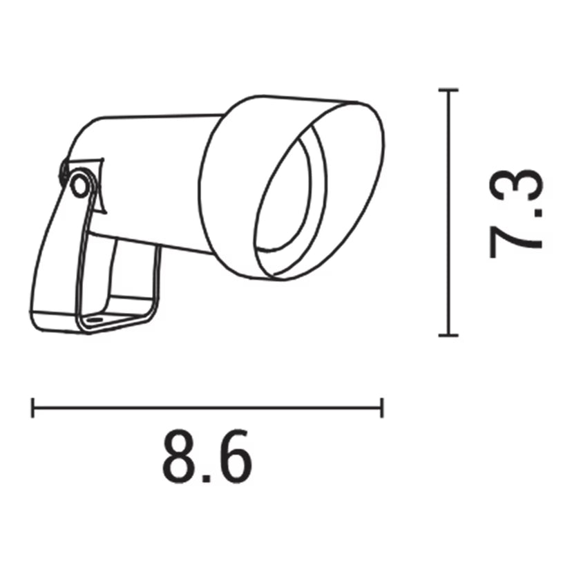 ΣΠOT ΚΗΠΟΥ ΠΛΑΣΤΙΚΟ ΜΕ ΚΑΛΥΠΤΡΟ1xGU10 max5W Φ95X100mm ΜΑΥΡΟ ARTE ILLUMINA Κωδικός 145-82027