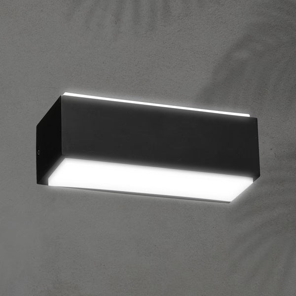 ΑΠΛΙΚΑ ΤΟΙΧΟΥ ΑΛΟΥΜΙΝΙΟΥ LED UPDOWN 10W ΜΑΥΡΗ ARTE ILLUMINA NIKITA Κωδικός 145-82091