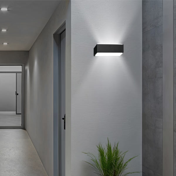 ΑΠΛΙΚΑ ΤΟΙΧΟΥ ΑΛΟΥΜΙΝΙΟΥ LED UPDOWN 10W ΜΑΥΡΗ ARTE ILLUMINA NIKITA Κωδικός 145-82091