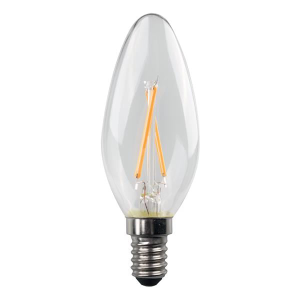 ΛΑΜΠΑ LED ΚΕΡΙ CROSSED FILAMENT 5W 480lm E14 6500K 220-240V CLEAR 3τμχ