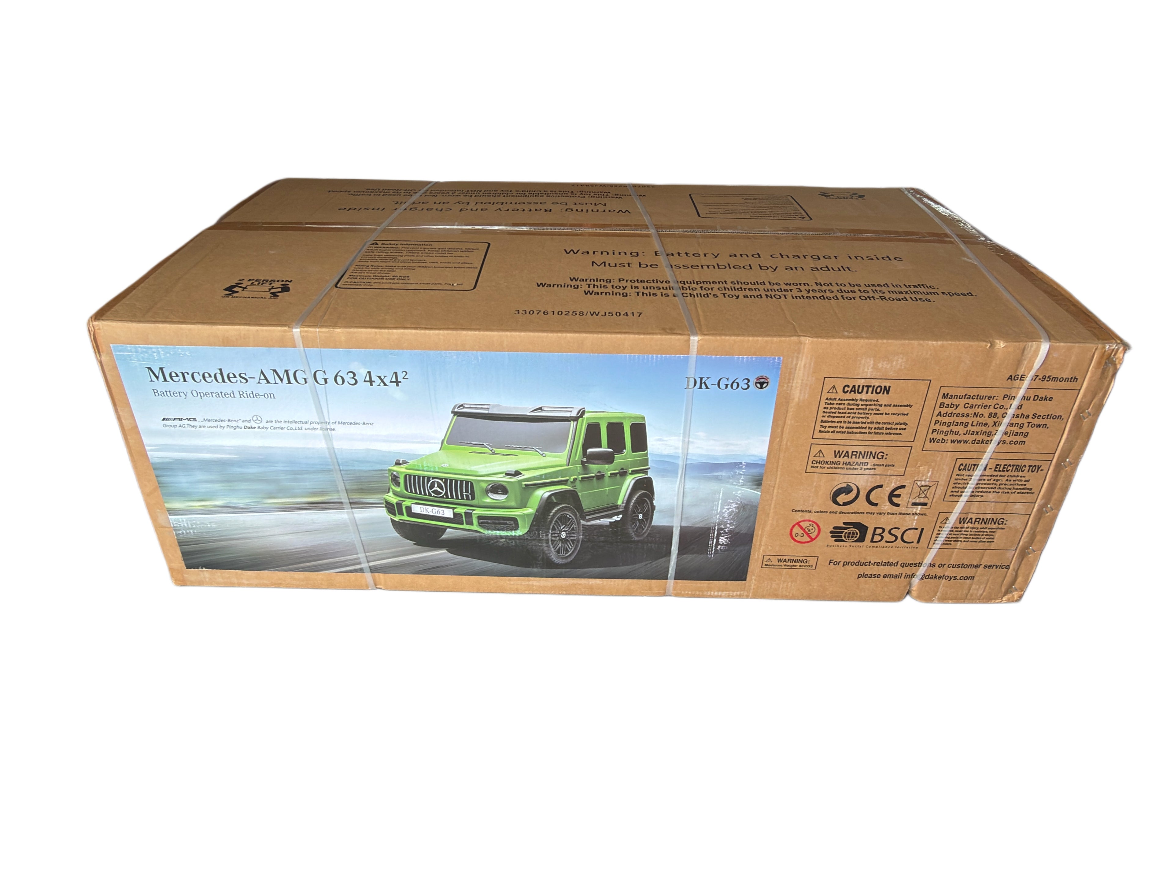 MERCEDES AMG G63 διθέσιο 24V Ultimate dual Battery XXL License original electric bulls