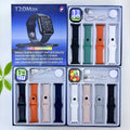 Σετ Smartwatch με 4 λουράκια – T20 Max – 814192 – Orange