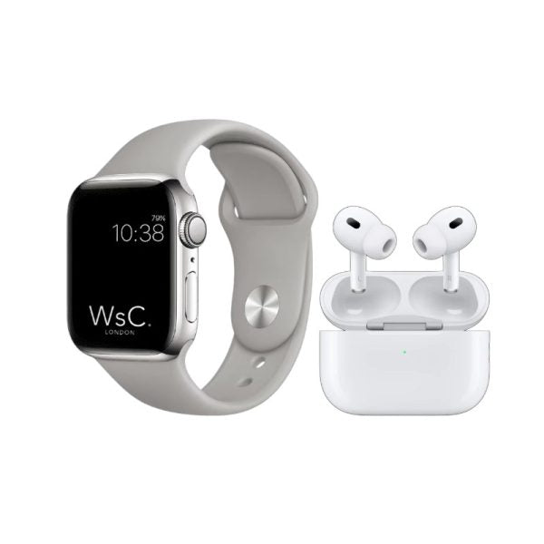 Σετ Smartwatch με ασύρματα ακουστικά Bluetooth & 7 λουράκια – S3000 Pro – 814086 – Grey