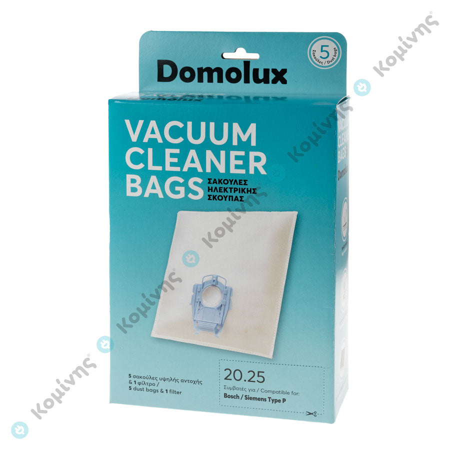 Σακούλες Ηλεκτρικής Σκούπας συμβατές για Bosch/Siemens Type P (Domolux)