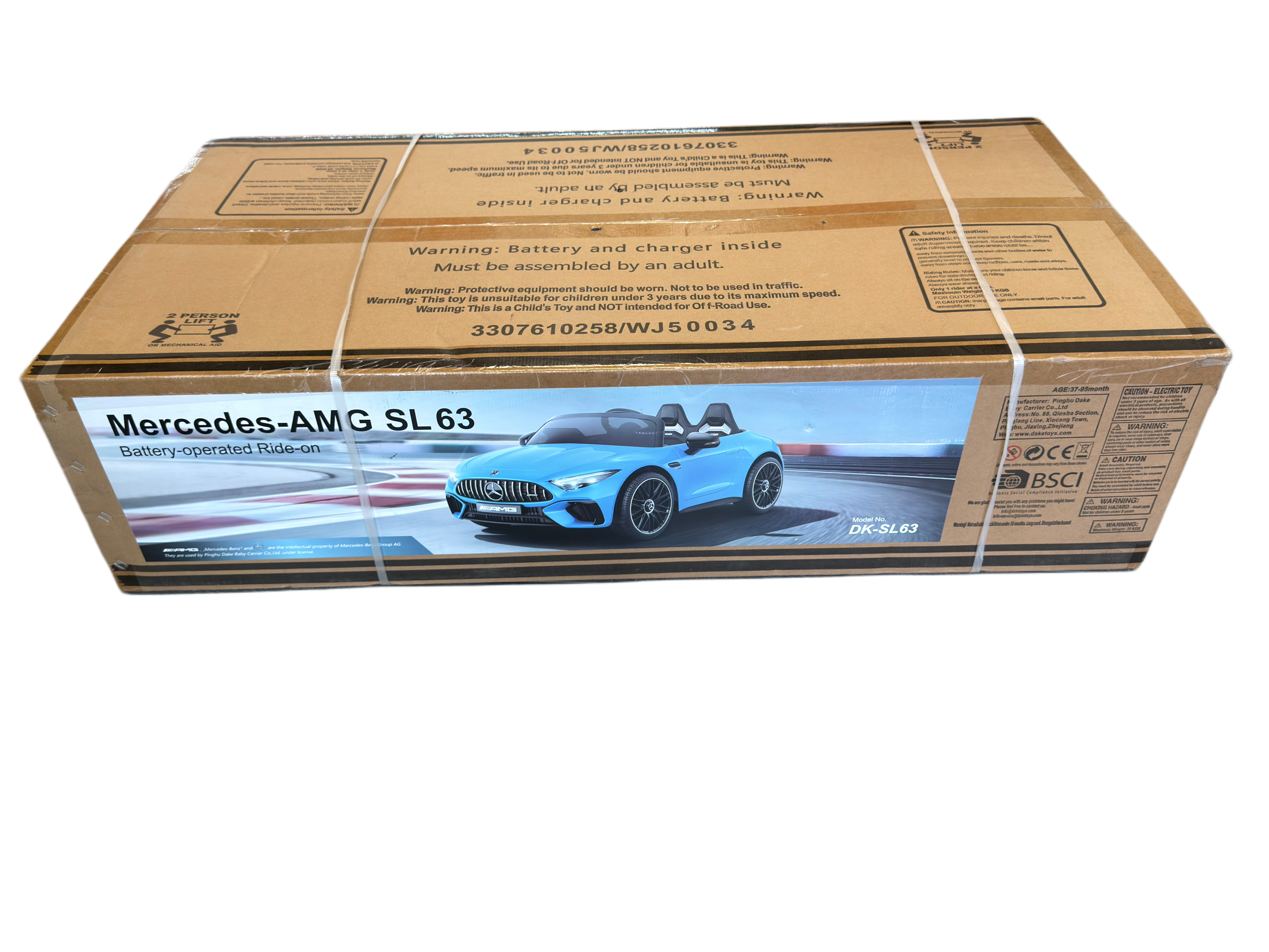 Mercedes AMG SL63 12V14Ah 4X4 license original electric bulls