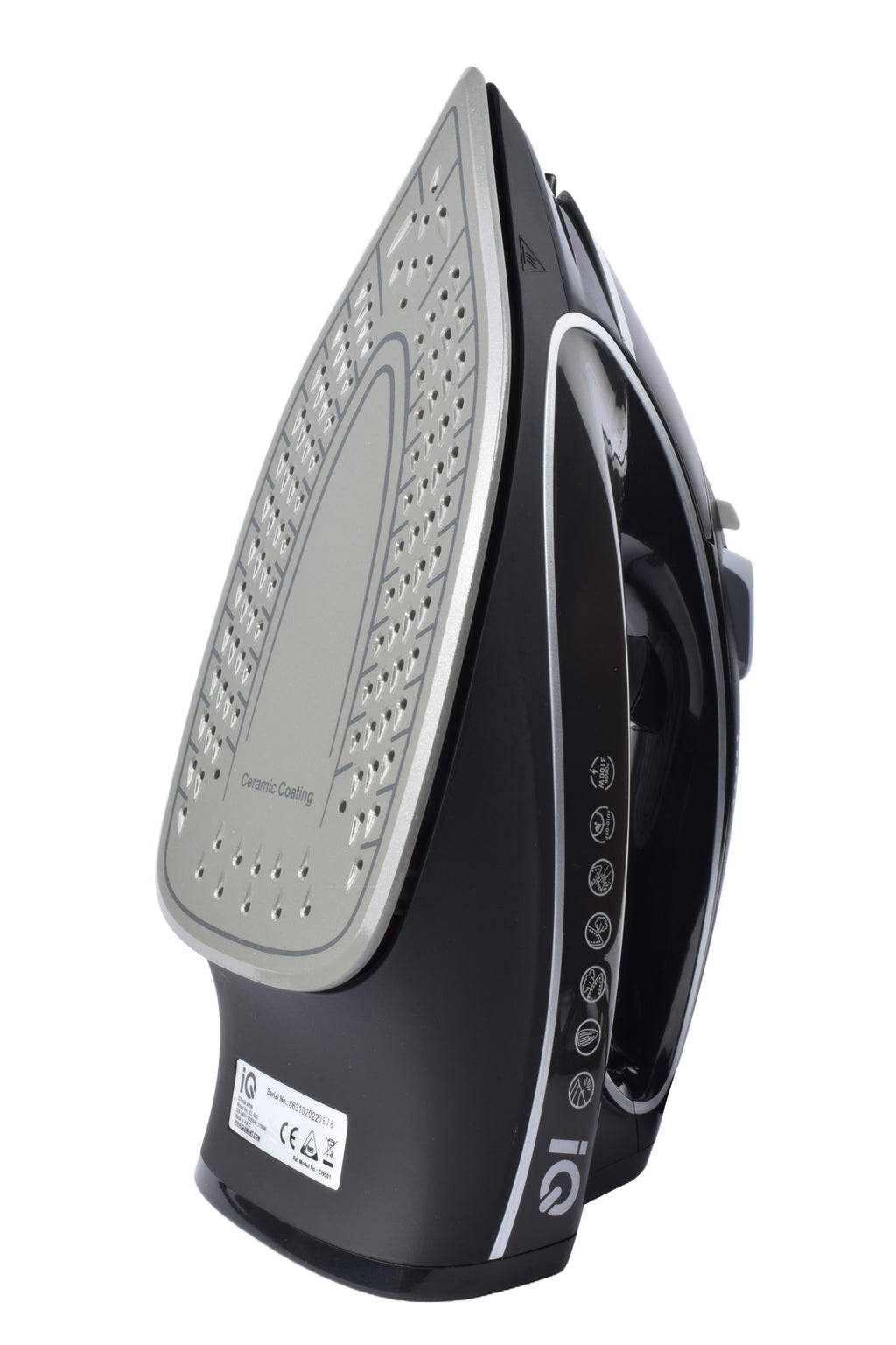 ΗΛΕΚΤΡΙΚΟ ΣΙΔΕΡΟ EI-863 BLACK 3100W ME ΚΕΡΑΜΙΚΗ ΠΛΑΚΑ ΚΑΙ ΣΥΝΕΧΟΜΕΝΗ ΠΑΡΟΧΗ 35g/min