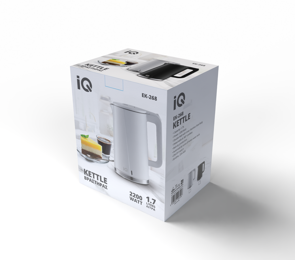 ΒΡΑΣΤΗΡΑΣ EK-268 1,7lt 2200W WHITE