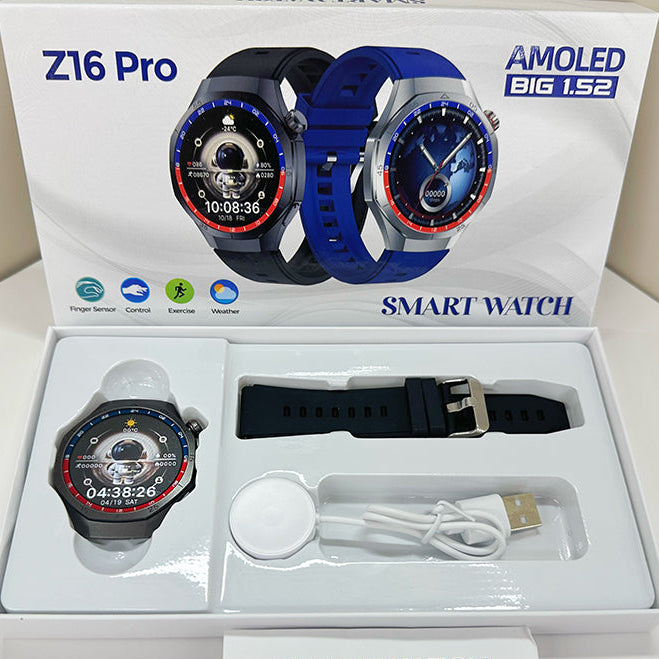 Smartwatch Z16 Pro Με HD Οθόνη 1.52’’, BT Κλήσεις, NFC Και Ασύρματη Φόρτιση