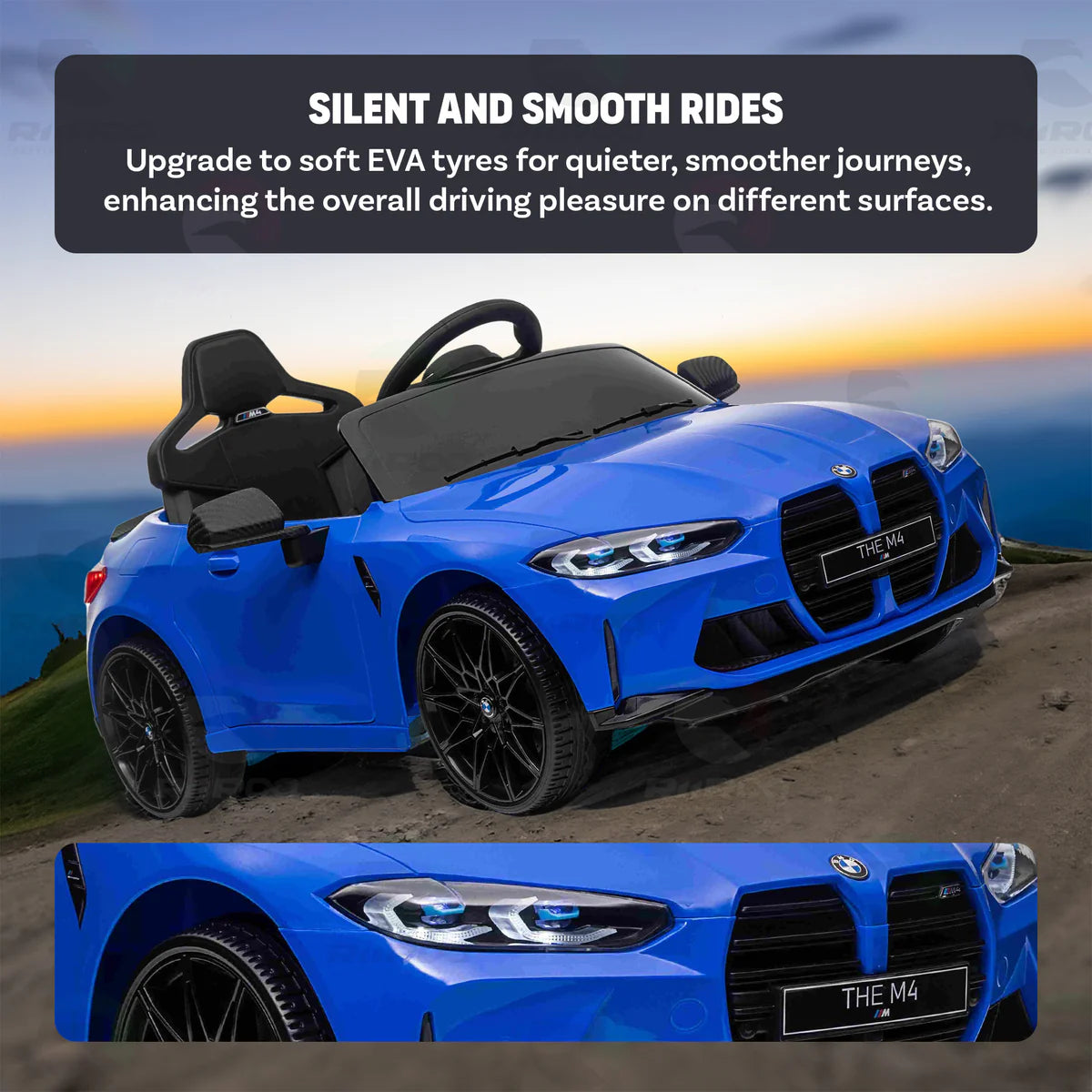 BMW M4 Competition carbon 12V/10Ah license Original electric bulls