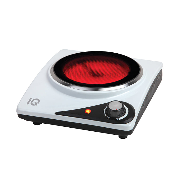 IQ KC-1236 ΚΕΡΑΜΙΚΗ ΕΣΤΙΑ ΜΟΝΗ 1000W WHITE