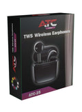 ATC-25 TWS Ασύρματα Ακουστικά Bluetooth Μαύρο