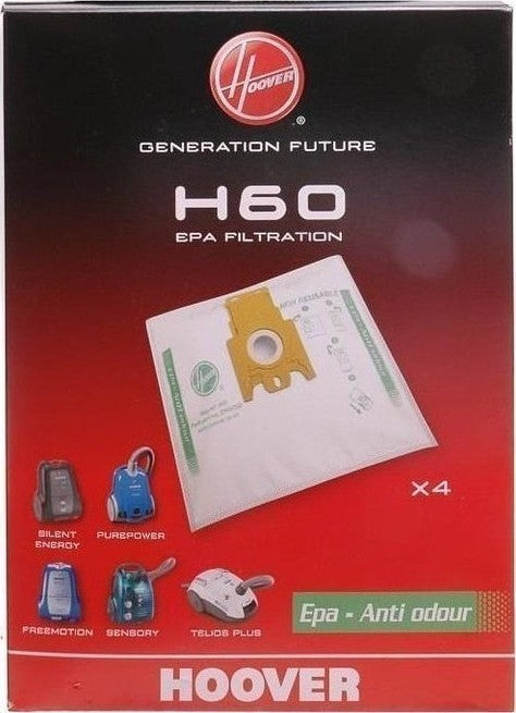 Σακούλες Ηλεκτρικής Σκούπας Hoover Telios Plus/Sensory H60